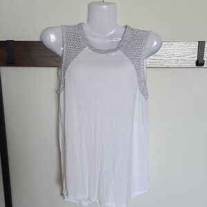 White Grey Raglan Sporty Tank Top Breathable Babydoll (🛍 Bundle ANY 6/$36)